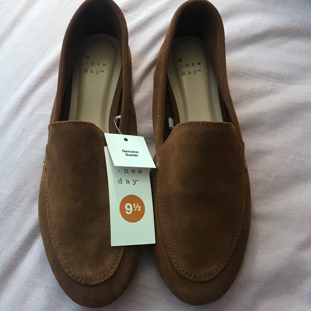 Size 9.5 Camel Suede Loafers